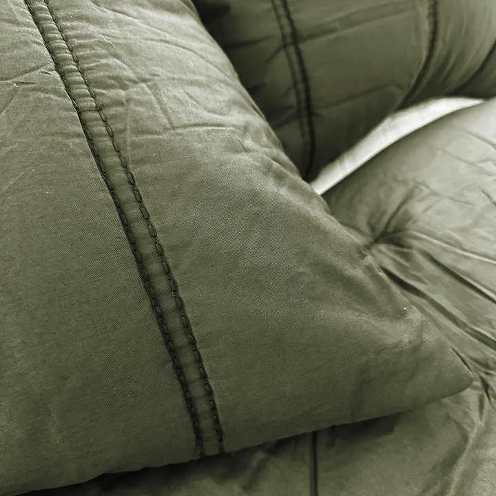 تصميم حديث قابل للغسل مبطن قطن مفرش سرير نمط لحاف طقم سرير بحجم كينج Modern Design Washable Quilted Cotton Bedspread Quilt Style King Size Bedding Set