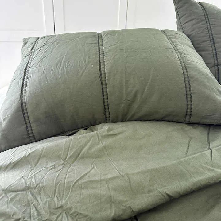 تصميم حديث قابل للغسل مبطن قطن مفرش سرير نمط لحاف طقم سرير بحجم كينج Modern Design Washable Quilted Cotton Bedspread Quilt Style King Size Bedding Set