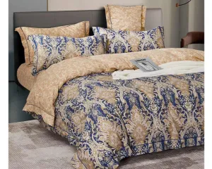 طقم مفرش سرير قطني صيفي مطبوع  . Summer Printed Cotton Bedspread Set