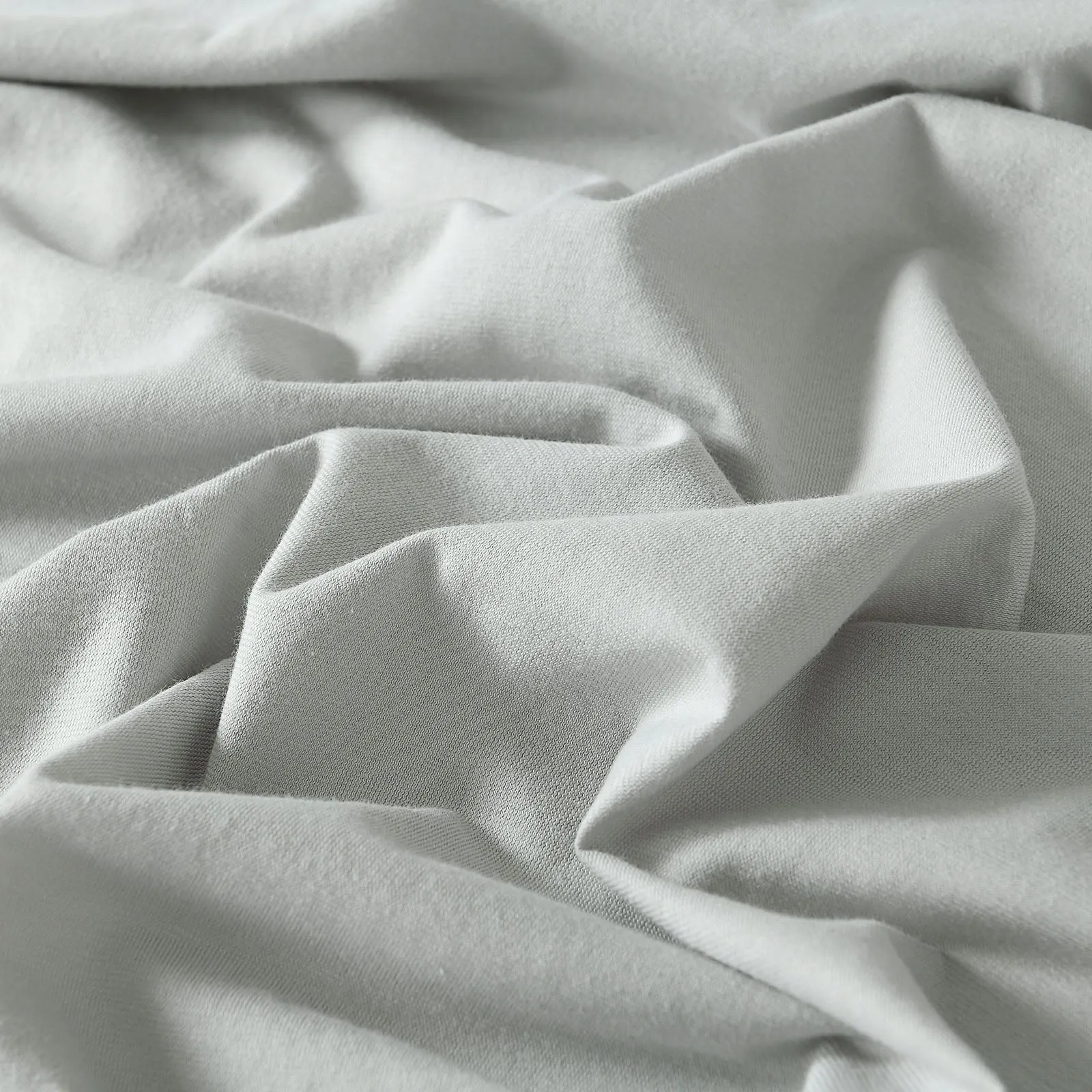 100% Jersey Cotton Quilt Cover Set | Ultra Soft Bedding | Luxurious | King | Grey Marle