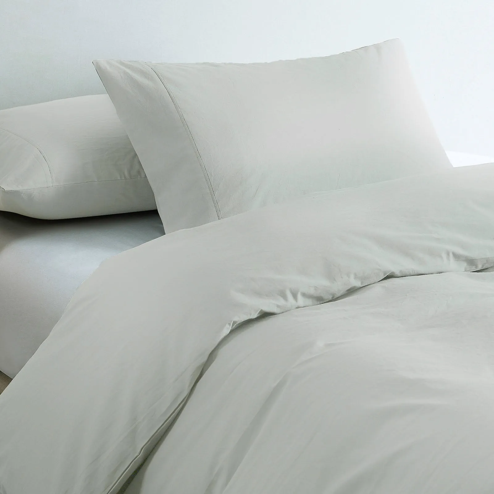 100% Jersey Cotton Quilt Cover Set | Ultra Soft Bedding | Luxurious | King | Grey Marle
