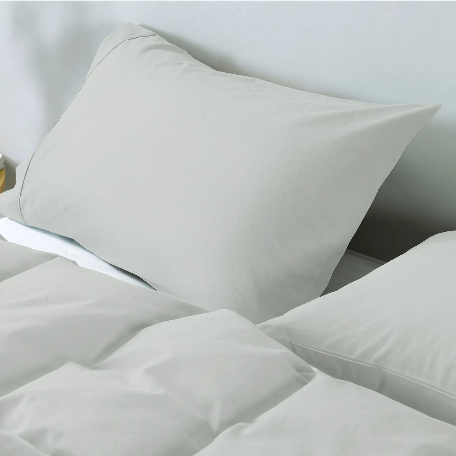100% Jersey Cotton Quilt Cover Set | Ultra Soft Bedding | Luxurious | King | Grey Marle