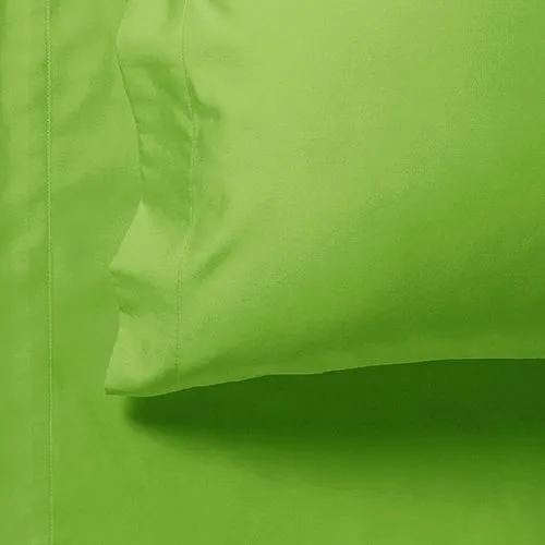 1000TC Ultra Soft Bed Sheet Set | King Single Size | Green | Flat & Fitted