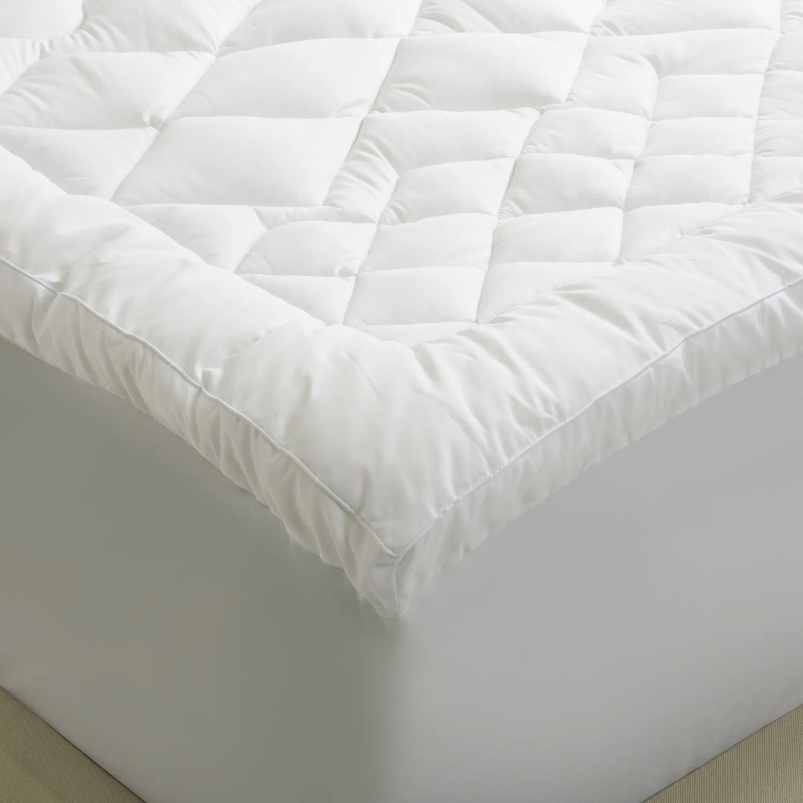 1200GSM Deluxe 7-Zone Mattress Topper | Luxury Gusset | Breathable | Queen | White