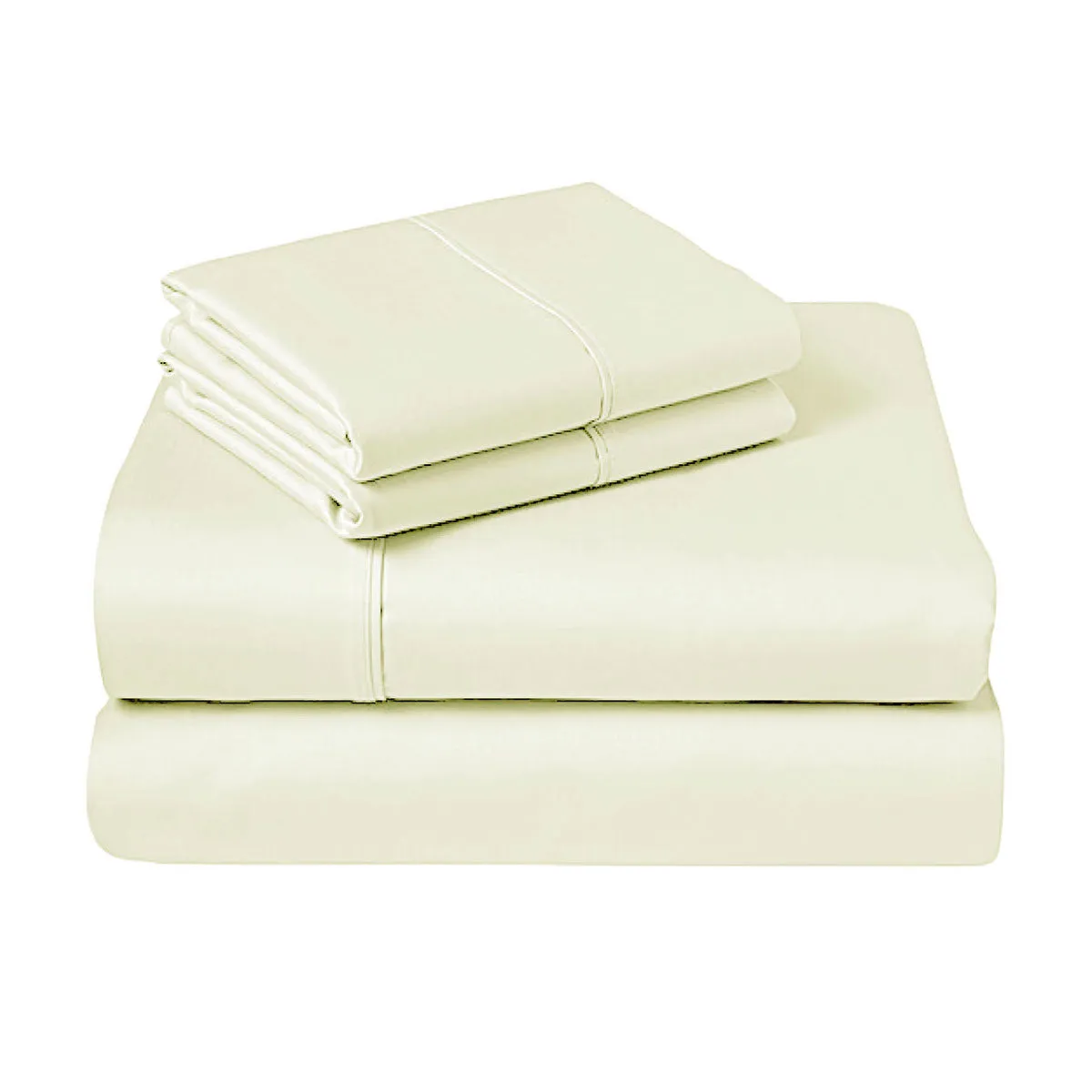 310TC Fusion Cotton Percale Sheet Set | Ivory | King