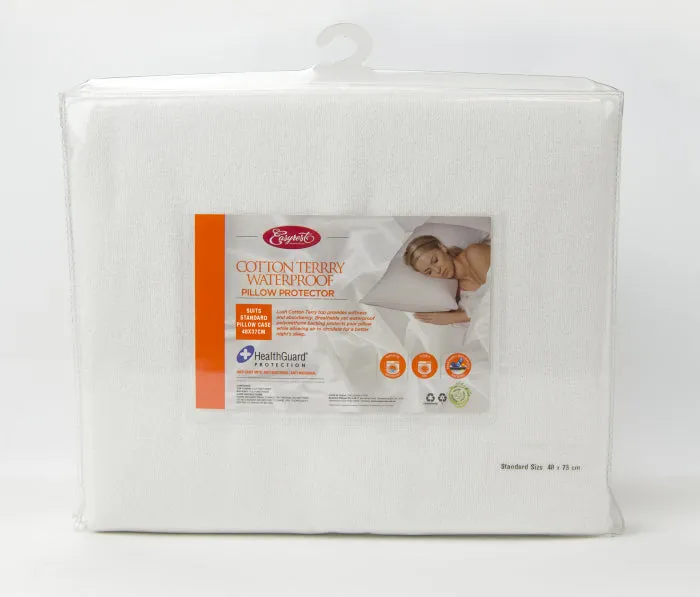 Cotton Terry Waterproof Pillow Protector