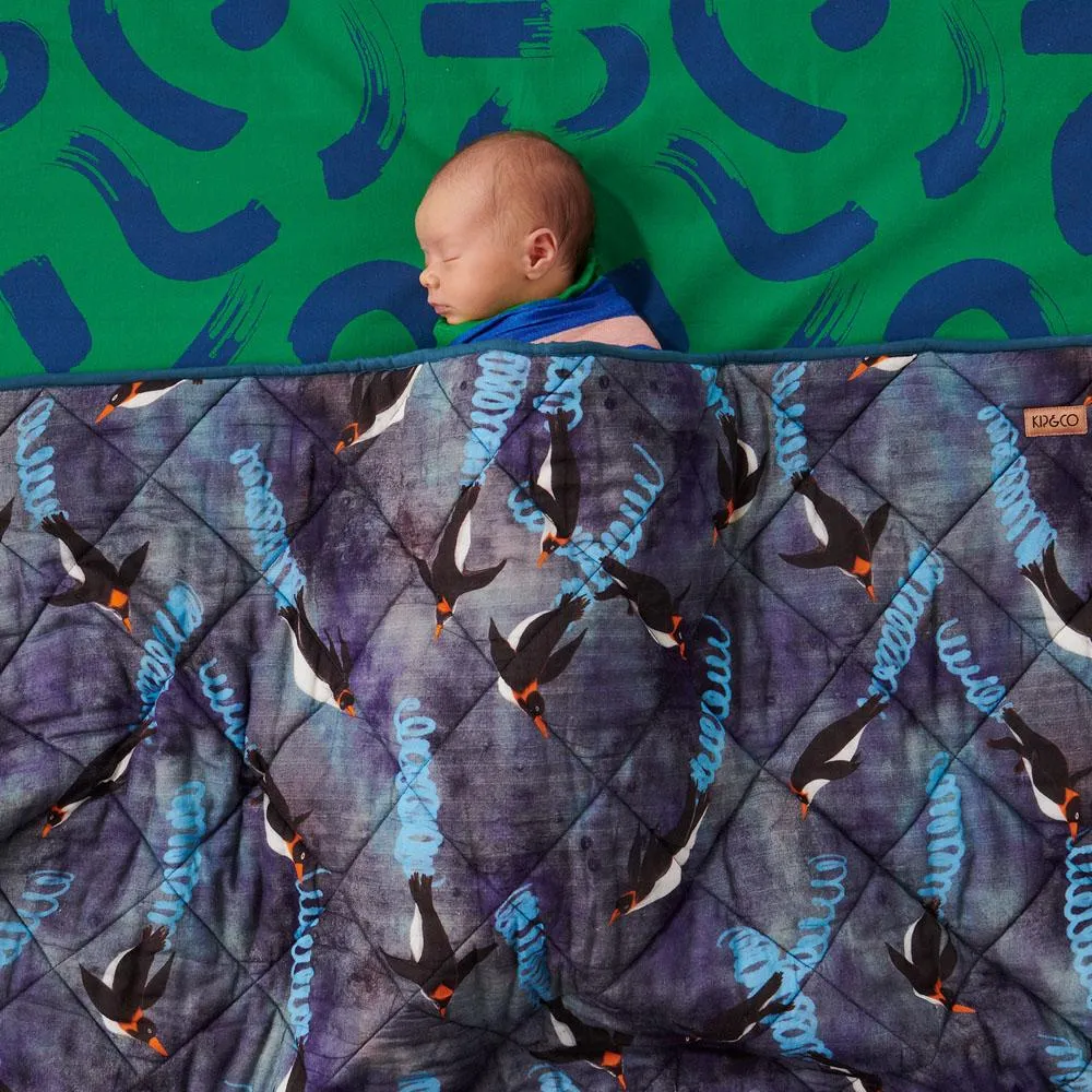 Deep Dive Quilted Cot Bedspread