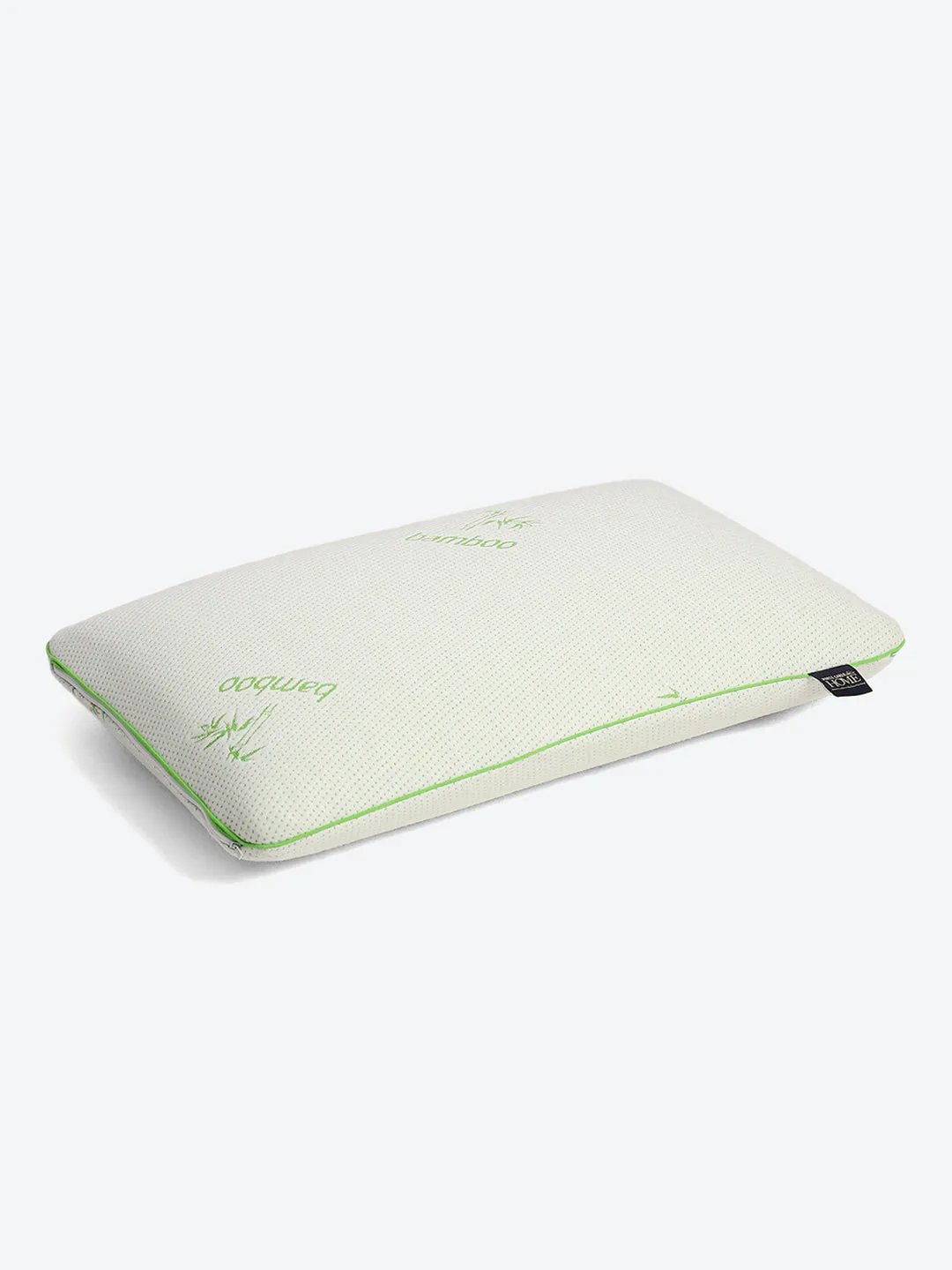 Light Green Printed Bamboo with Memory Foam Pillow