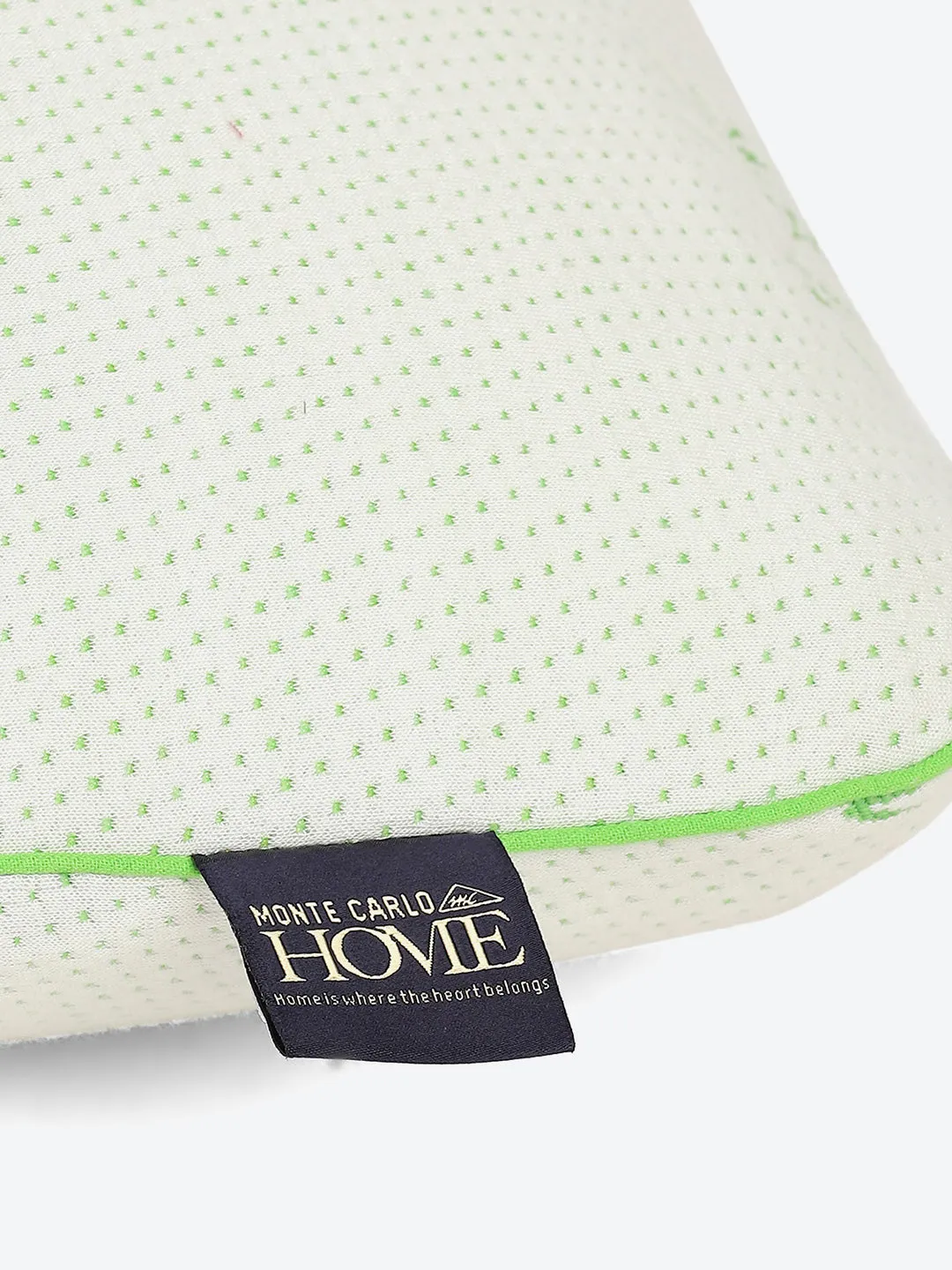 Light Green Printed Bamboo with Memory Foam Pillow