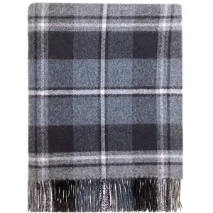 MacRae Hunting Grey tartan lambswool Blanket