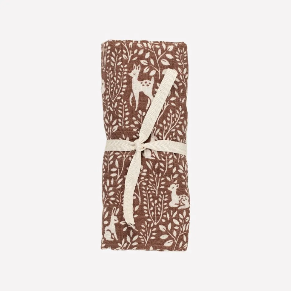 Muslin Cloth- Woodland Print