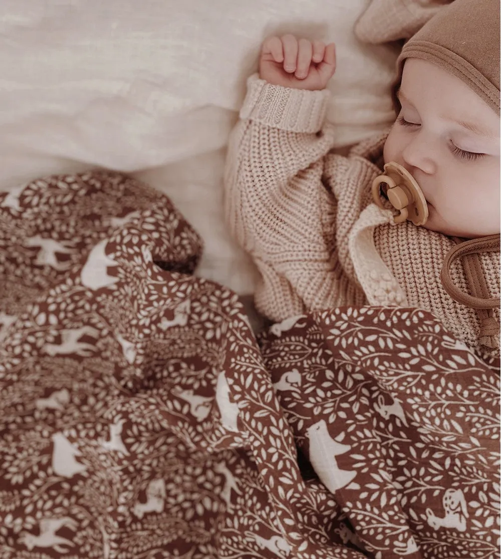 Muslin Cloth- Woodland Print