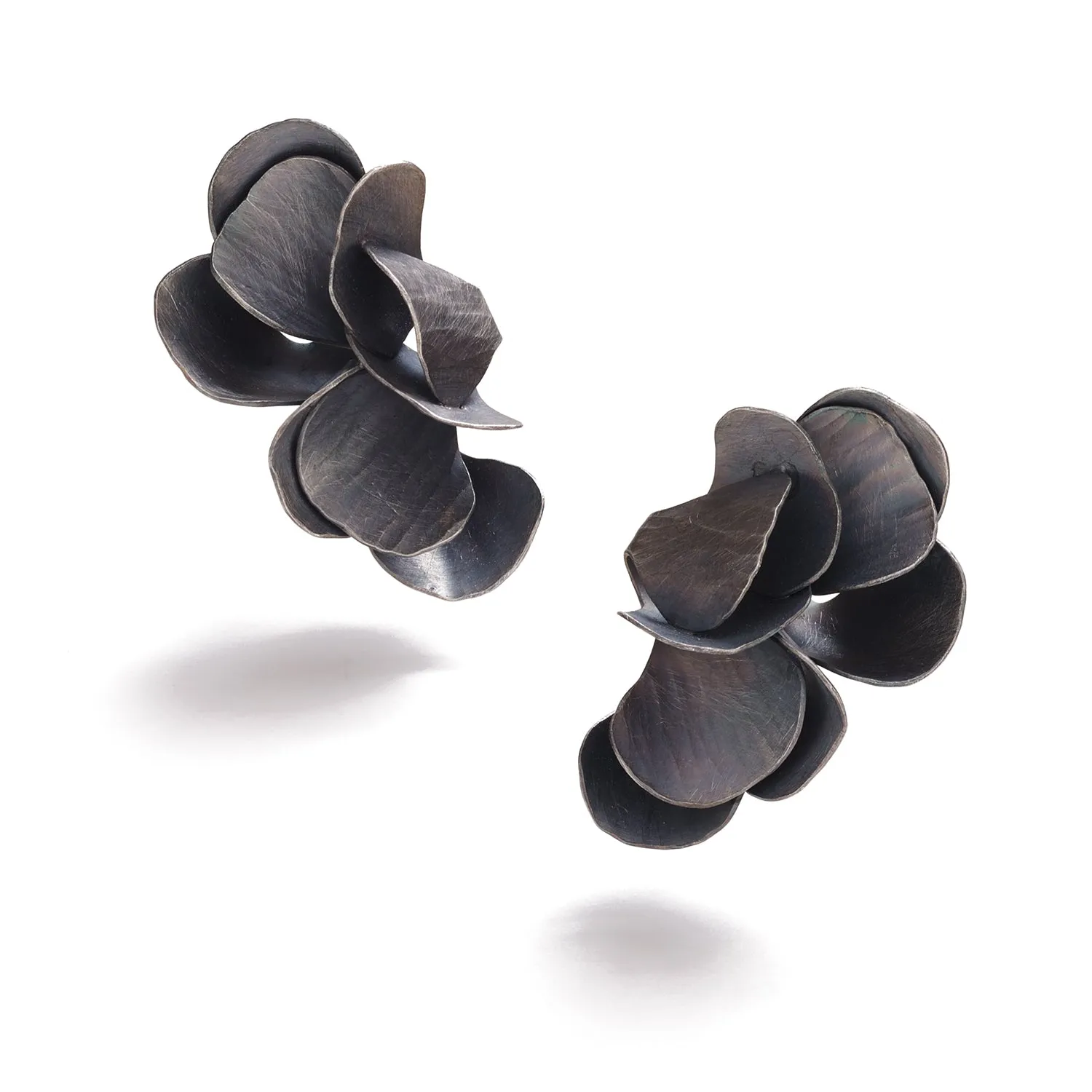 Oxidized Spring Earrings