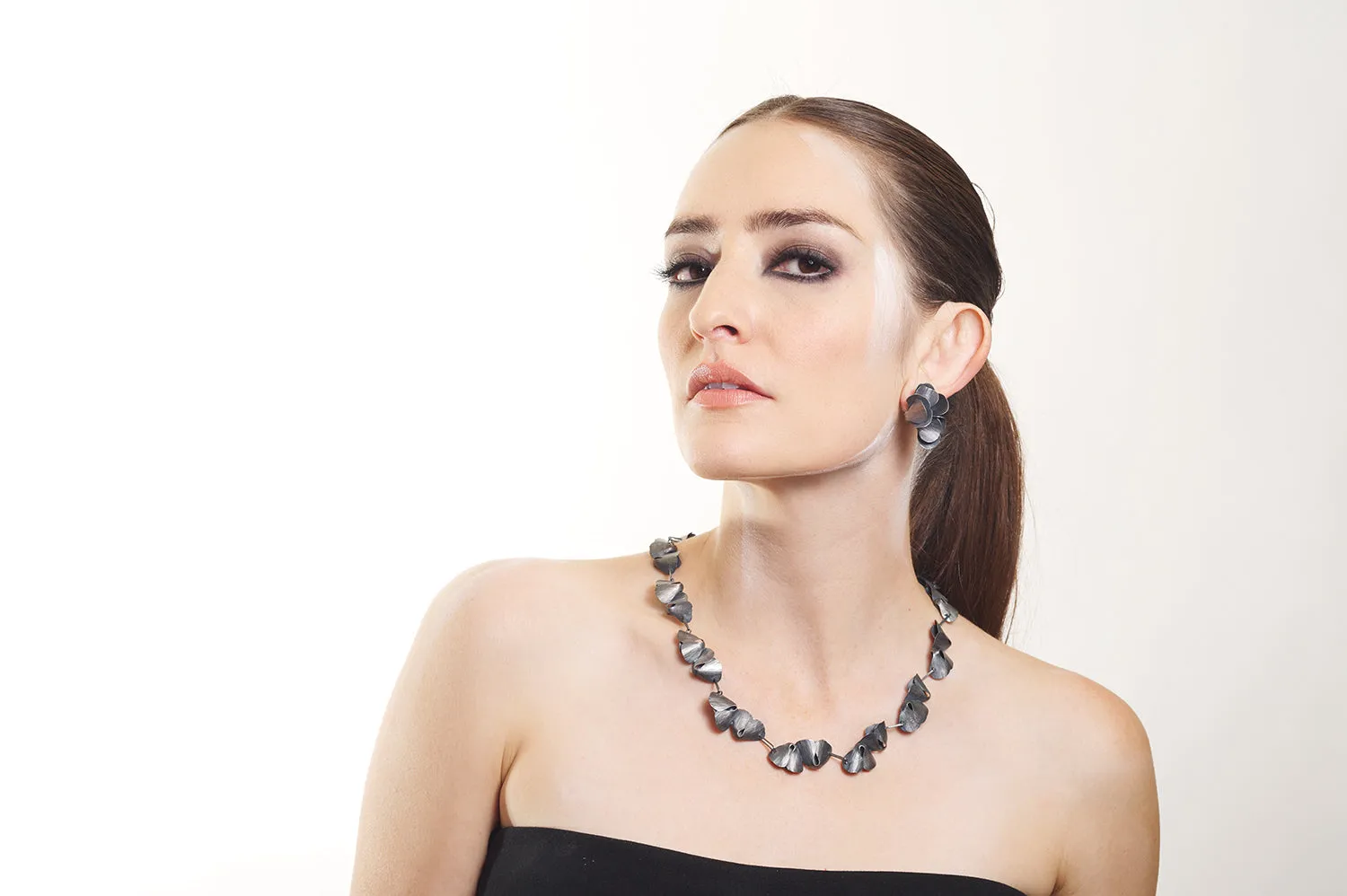 Oxidized Spring Earrings