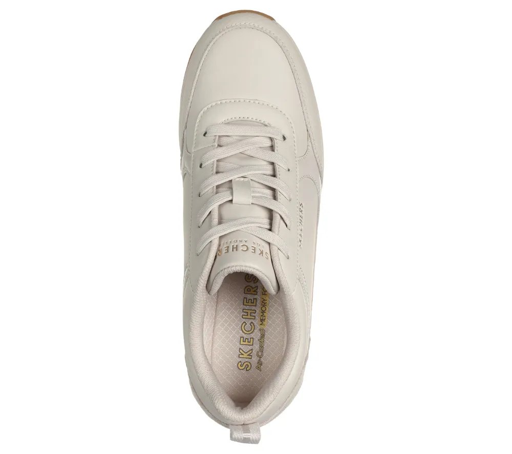 Pantofi sport, dama, SKECHERS BILLION-FINE SHINE 177345-OFWT bej, piele ecologica