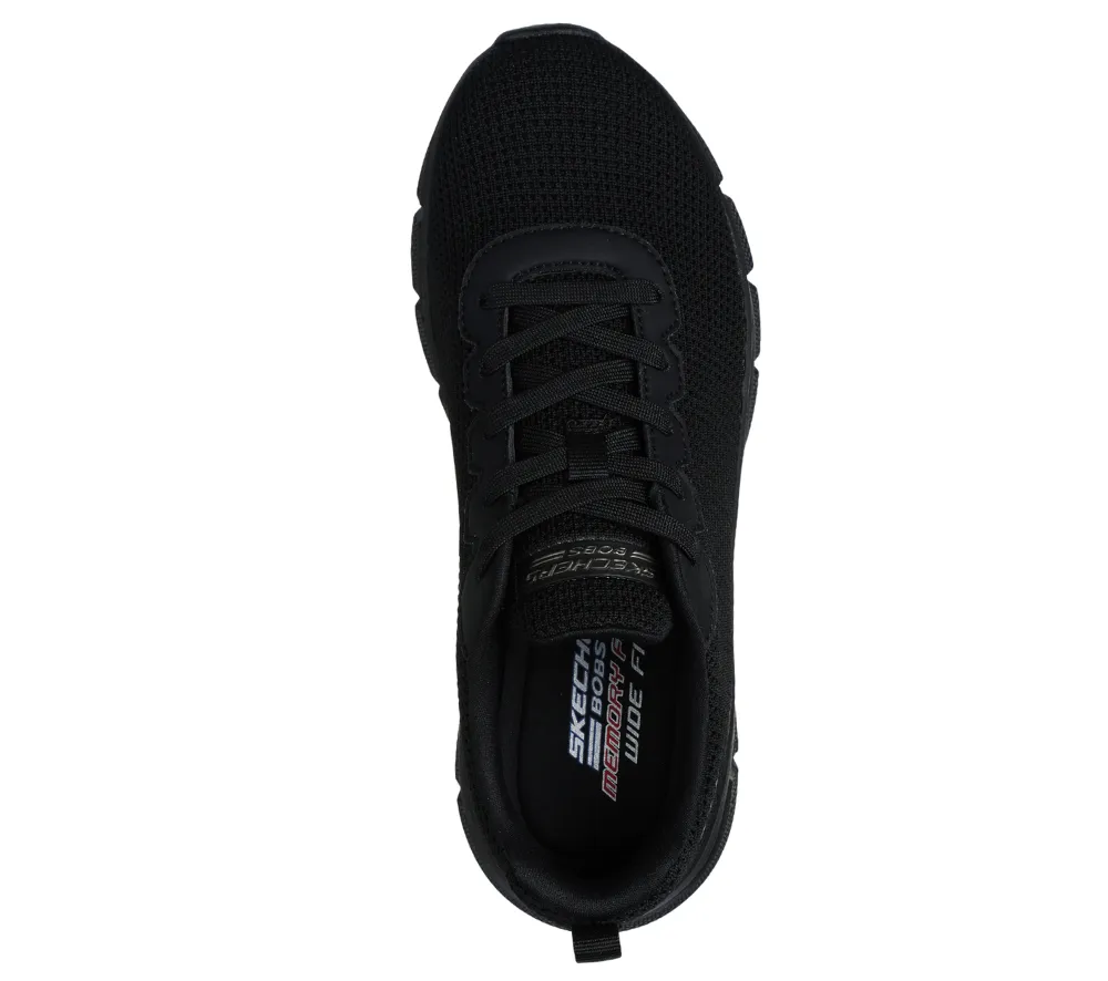 Pantofi sport, dama, SKECHERS BOB'S FLEX VISIONARY ESSENCE, 117346-B negru, textil