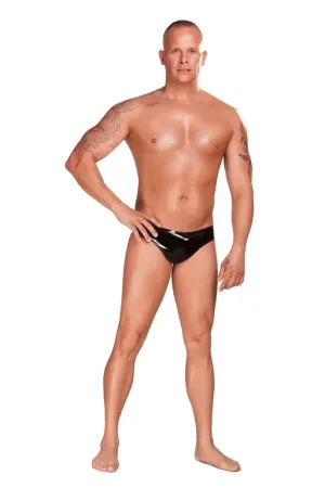 Saxenfelt Latex Mens Brief - Black Small