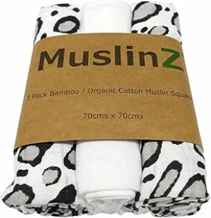 Sensory Organic Muslin Squares 3 pack