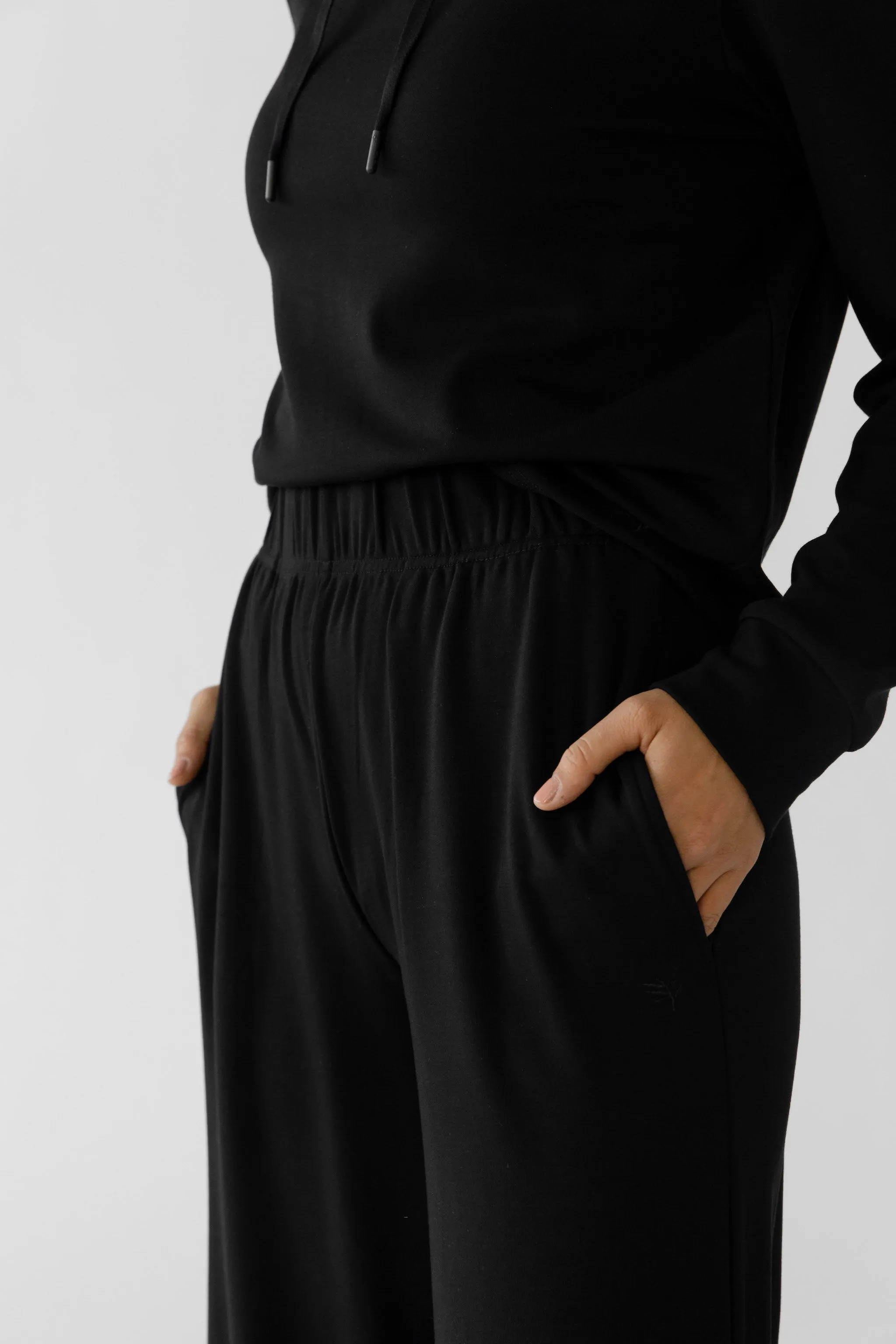 Women's Brushed Bamboo Wide Leg Pull On Pant TALL