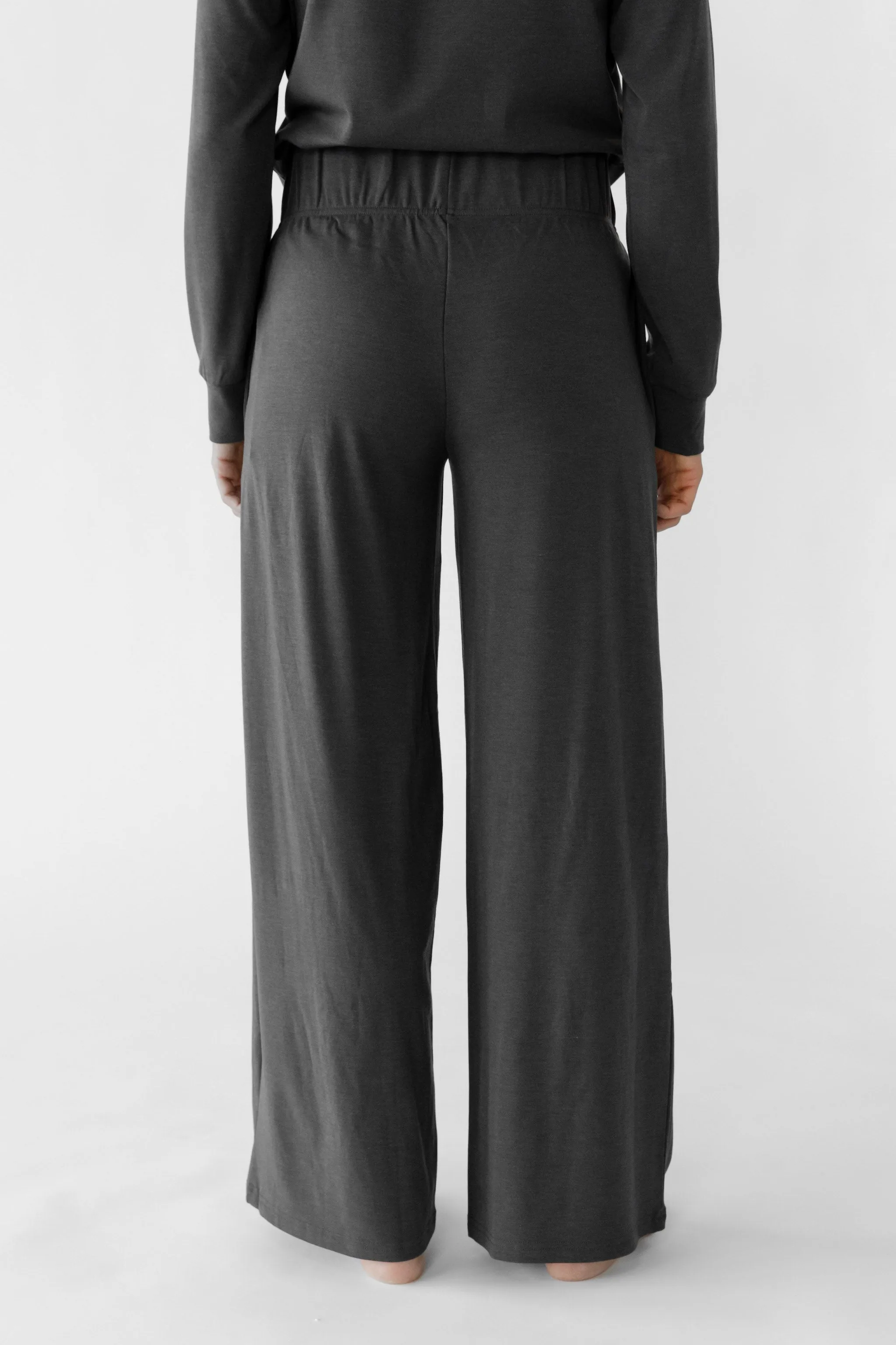 Women's Brushed Bamboo Wide Leg Pull On Pant TALL