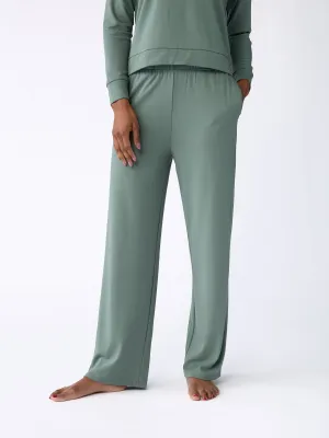Women's Brushed Bamboo Wide Leg Pull On Pant TALL
