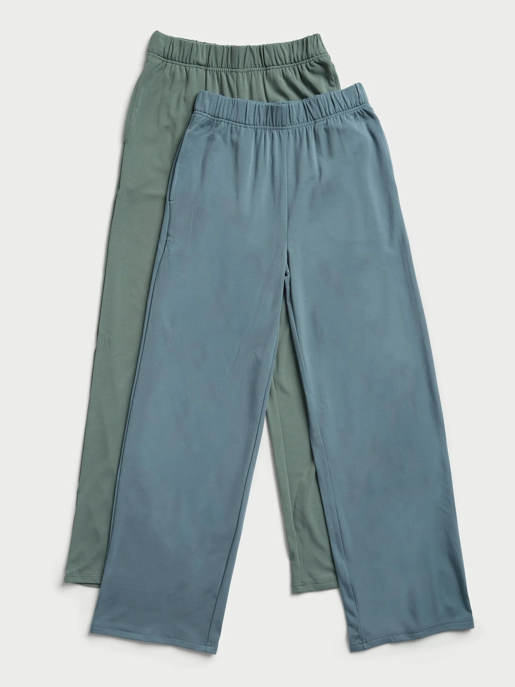 Women's Brushed Bamboo Wide Leg Pull On Pant TALL