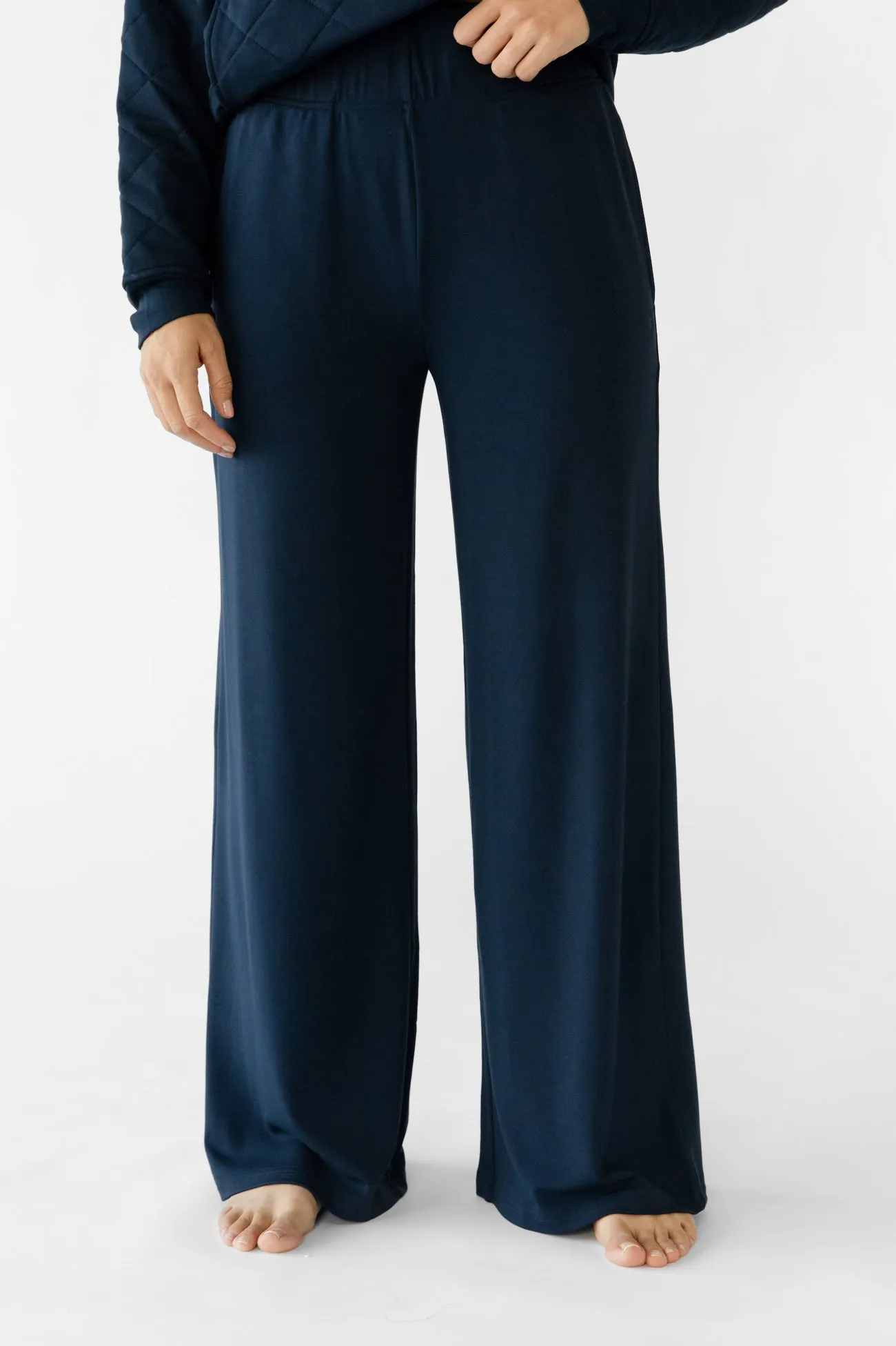 Women's Brushed Bamboo Wide Leg Pull-On Pant
