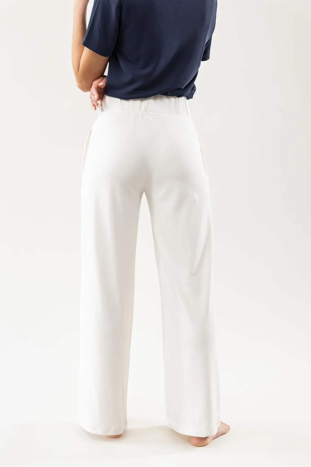 Women's Brushed Bamboo Wide Leg Pull-On Pant