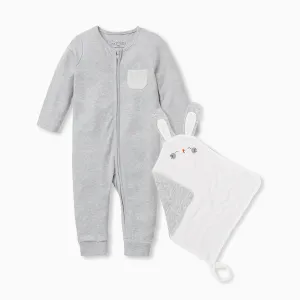 Zip Romper & Comforter Set